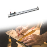 Maxbell Guide Ruler Fixing Clip Adjustable Clamping Wood Board Clamp Woodworking 0.6m
