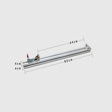Maxbell Guide Ruler Fixing Clip Adjustable Clamping Wood Board Clamp Woodworking 0.6m