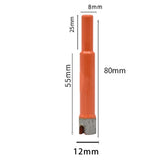 Maxbell Punch Tool Portable Sturdy Diamond Drill Bit Drilling Tool for Porcelain 12mm