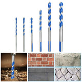 Maxbell Alloy Twist Drill Bit Set Cutter Tools Spear Head for Brick Glass Concrete style D