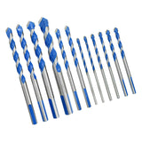 Maxbell Alloy Twist Drill Bit Set Cutter Tools Spear Head for Brick Glass Concrete style H