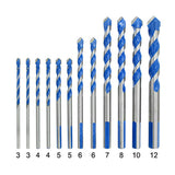 Maxbell Alloy Twist Drill Bit Set Cutter Tools Spear Head for Brick Glass Concrete style H