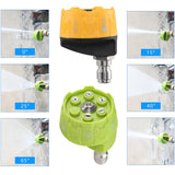 Maxbell High Pressure Washer Nozzle Multi Degree 1/4 inch Quick Plug for Car Washing Yellow