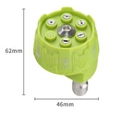 Maxbell High Pressure Washer Nozzle Multi Degree 1/4 inch Quick Plug for Car Washing Green