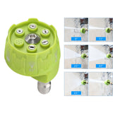 Maxbell High Pressure Washer Nozzle Multi Degree 1/4 inch Quick Plug for Car Washing Green