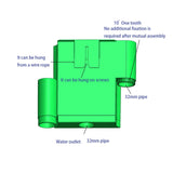 Maxbell Garden Wall Planter Hanging Planters Flower Pots for Porch Patio Decoration White