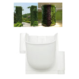 Maxbell Garden Wall Planter Hanging Planters Flower Pots for Porch Patio Decoration White