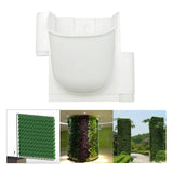 Maxbell Garden Wall Planter Hanging Planters Flower Pots for Porch Patio Decoration White