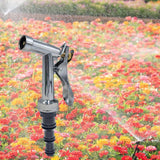 Maxbell Alloy Garden Watering Nozzle Non Slip for Car Washing Lawns Pets Showering 4.5inch Style B