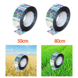 Maxbell Bird Scare Tape Stop Birds from Hitting Windows Reflective for Outdoor 50cm long