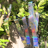 Maxbell Bird Scare Tape Stop Birds from Hitting Windows Reflective for Outdoor 50cm long