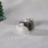 Maxbell 8x Cute Skiing Kitten Handmade Ornaments Statues Landscape Home Decor