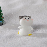 Maxbell 8x Cute Skiing Kitten Handmade Ornaments Statues Landscape Home Decor