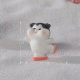 Maxbell 8x Cute Skiing Kitten Handmade Ornaments Statues Landscape Home Decor