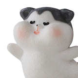 Maxbell 8x Cute Skiing Kitten Handmade Ornaments Statues Landscape Home Decor