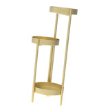 Maxbell 3 Tier Metal Plant Stand Corner Flower Pot Shelf for Entryway Office Porch Aureate