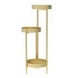 Maxbell 3 Tier Metal Plant Stand Corner Flower Pot Shelf for Entryway Office Porch Aureate