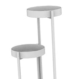 Maxbell 3 Tier Metal Plant Stand Corner Flower Pot Shelf for Entryway Office Porch White