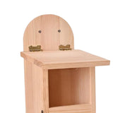 Maxbell Wooden Squirrel Feeder Box Durable Feeding Station for Backyard Funny Gifts