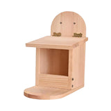 Maxbell Wooden Squirrel Feeder Box Durable Feeding Station for Backyard Funny Gifts