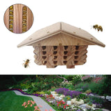 Maxbell Handmade Bee Hotel Bees Habitat Bees Shelter Bees Hut for Balcony Home Yard