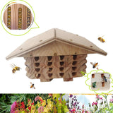 Maxbell Handmade Bee Hotel Bees Habitat Bees Shelter Bees Hut for Balcony Home Yard