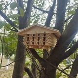 Maxbell Handmade Bee Hotel Bees Habitat Bees Shelter Bees Hut for Balcony Home Yard