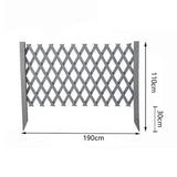 Maxbell Garden Trellis Fence Yard Pet Gates Restaurant Stair Expandable Wooden Fence Length 190cm