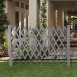 Maxbell Garden Trellis Fence Yard Pet Gates Restaurant Stair Expandable Wooden Fence Length 190cm