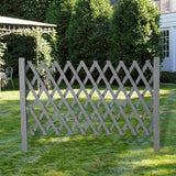 Maxbell Garden Trellis Fence Yard Pet Gates Restaurant Stair Expandable Wooden Fence Length 190cm