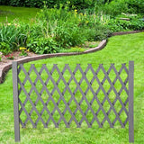 Maxbell Garden Trellis Fence Yard Pet Gates Restaurant Stair Expandable Wooden Fence Length 190cm