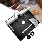 Maxbell Aluminium Table Insert Tool Gauge for Woodworking black