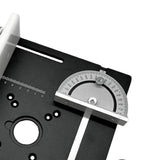 Maxbell Aluminium Table Insert Tool Gauge for Woodworking black