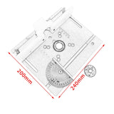 Maxbell Aluminium Table Insert Tool Gauge for Woodworking black