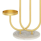 Maxbell 4 Tier Metal Plant Stand Corner Flower Pot Shelf for Entryway Office Porch style C