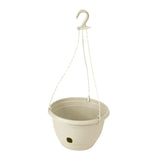 Maxbell Hanging Planters Flower Basket with Detachable Hanger for Indoor Outdoor White Large