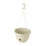 Maxbell Hanging Planters Flower Basket with Detachable Hanger for Indoor Outdoor White Large