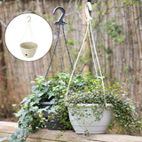 Maxbell Hanging Planters Flower Basket with Detachable Hanger for Indoor Outdoor White Large
