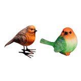 Maxbell Bird Figurine Arts Decoration Resin for Tabletop Outdoor and Indoor Outdoor Orange