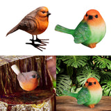 Maxbell Bird Figurine Arts Decoration Resin for Tabletop Outdoor and Indoor Outdoor Orange