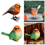Maxbell Bird Figurine Arts Decoration Resin for Tabletop Outdoor and Indoor Outdoor Orange