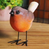 Maxbell Bird Figurine Arts Decoration Resin for Tabletop Outdoor and Indoor Outdoor Orange