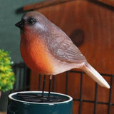 Maxbell Bird Figurine Arts Decoration Resin for Tabletop Outdoor and Indoor Outdoor Orange