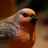 Maxbell Bird Figurine Arts Decoration Resin for Tabletop Outdoor and Indoor Outdoor Orange