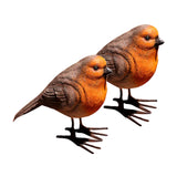 Maxbell Bird Figurine Arts Decoration Resin for Tabletop Outdoor and Indoor Outdoor Orange