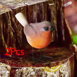 Maxbell Bird Figurine Arts Decoration Resin for Tabletop Outdoor and Indoor Outdoor Orange
