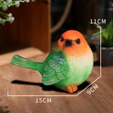 Maxbell Bird Figurine Arts Decoration Resin for Tabletop Outdoor and Indoor Outdoor Green
