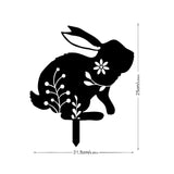 Maxbell Garden Stakes Rabbit acrylic Garden Statues Decorative for Outdoor Style A