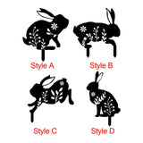 Maxbell Garden Stakes Rabbit acrylic Garden Statues Decorative for Outdoor Style A