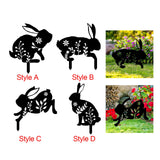 Maxbell Garden Stakes Rabbit acrylic Garden Statues Decorative for Outdoor Style A